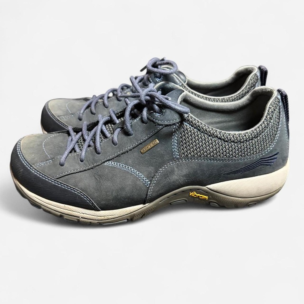 Dansko Blue / Grey Paisley Waterproof Walking Sneakers Women's Size 41 (10-10.5)